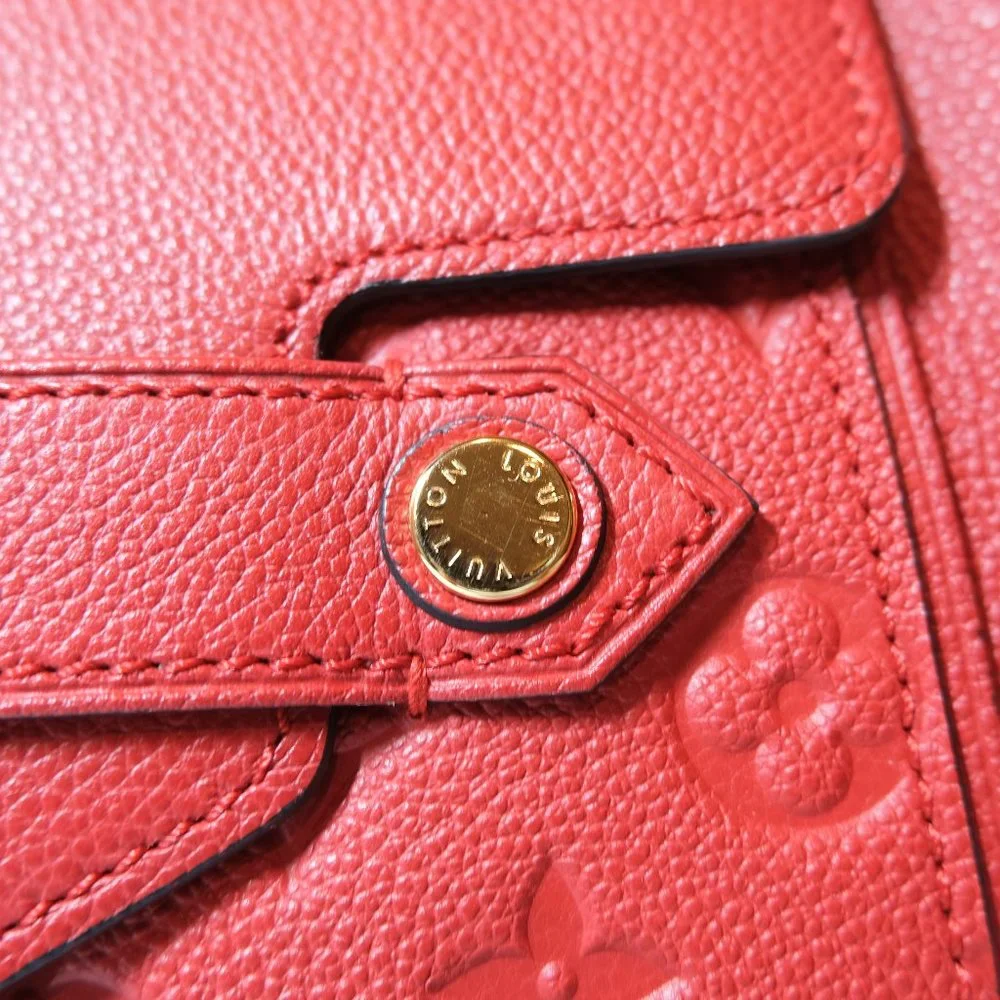 Louis Vuitton Red Monogram Trocadero Empreinte Leather Bag